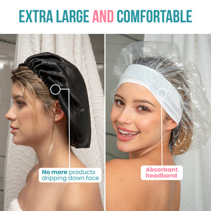 Leak Proof Processing/Shower Caps 10 Pack