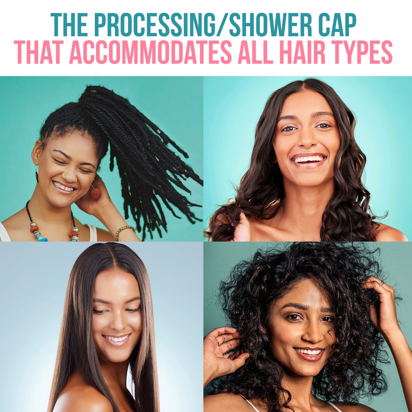 Extra-Large Leak-Proof Processing & Shower Caps, 10 Pack