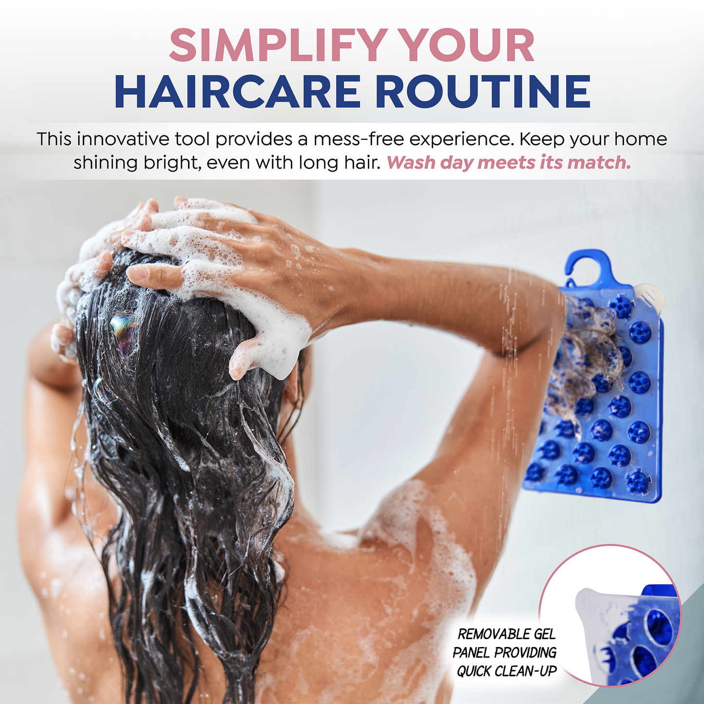 shower wall hair catcher