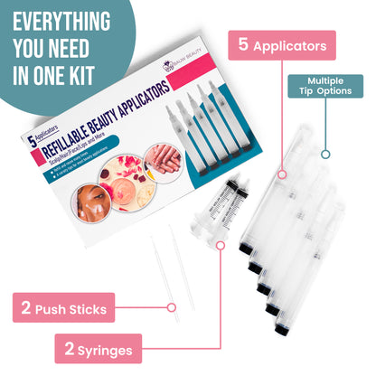 Refillable Beauty Applicator Pens 5 Pack