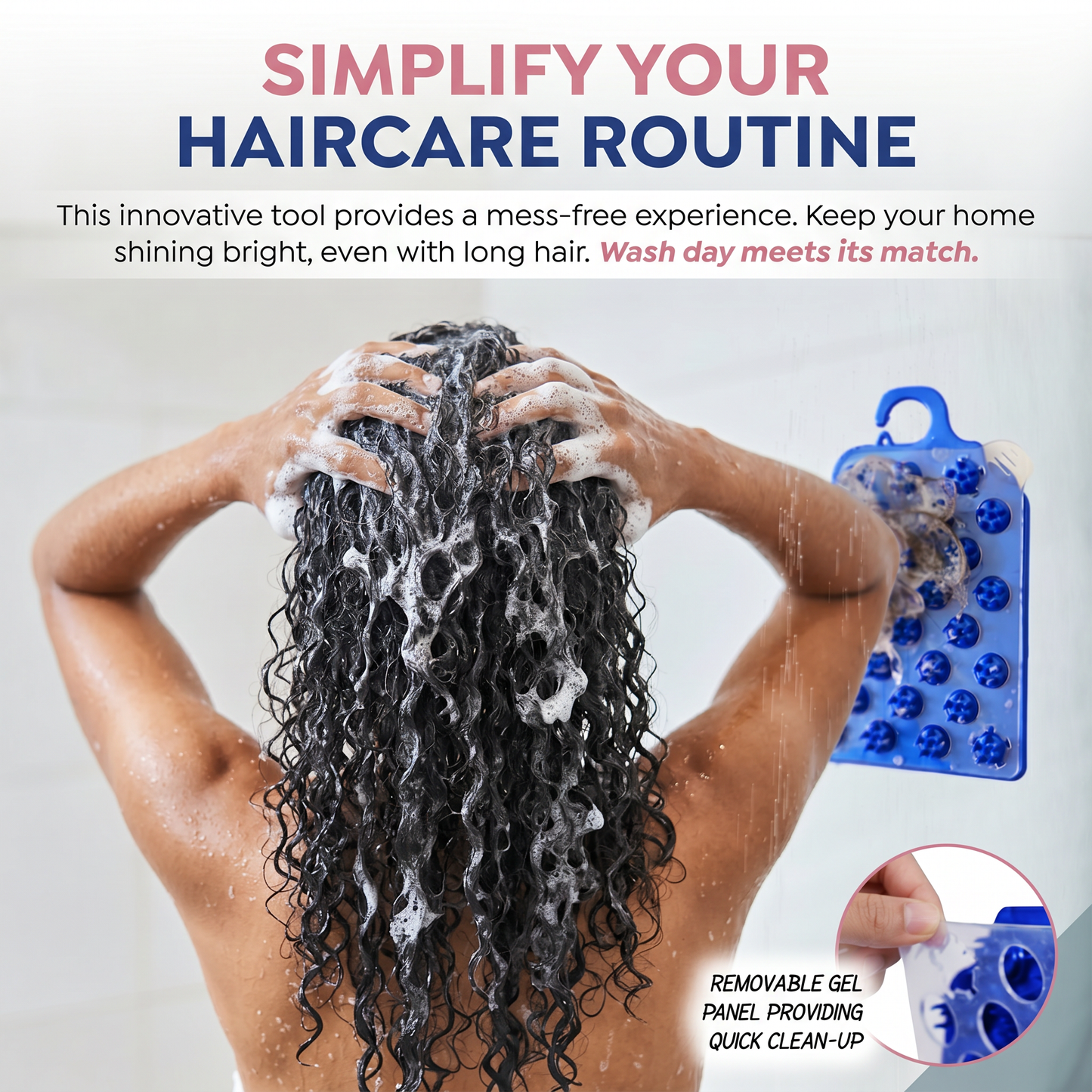 Strahand Genie Shower Hair Catcher for Curly & Wavy Hair